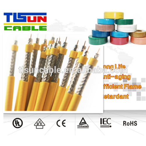 1000FT OEM available,CE,ROSH,UL approved RG6 Tri shield Coaxial Cable